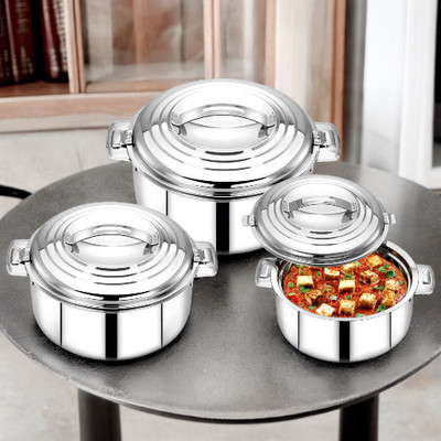 MITHALI Pack Of 3-20 Cookware Set(Steel, 3 - Piece)