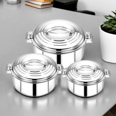 MITHALI Pack Of 3-93 Cookware Set(Steel, 3 - Piece)