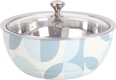 UMAI Double Walled Insulated Casserole| Hotpot With Transparent Lid & Coaster Serve Casserole(1500 ml)