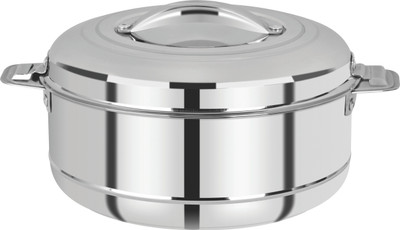 BbhoMe Stainless Steel Insulated Casserole I Double Walled I Easy to Serve & Store I Thermoware Casserole Set(3500 ml)