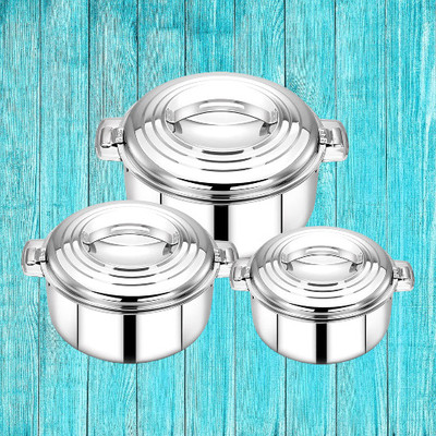 MITHALI Cookware Set(Steel, 3 - Piece)