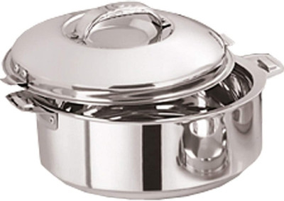 NBM steel Dhara Hotpot/casserole/Hotcase chapati and serving pot 4000 ml size 28 cm Serve Casserole(4000 ml)