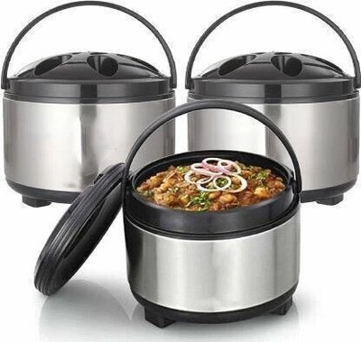 EVER N GREEN Pack of 3 Thermoware Casserole Set of 3 (2000ml) Pack of 3 Thermoware Casserole Set(6000 ml)