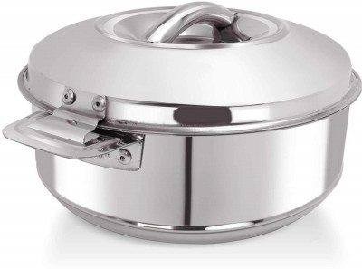 GOODGRIFE 2000 Ml Bluebell Stainless Steel Casserole, For Hotel/ Restaurant Cook and Serve Casserole(2000 ml)