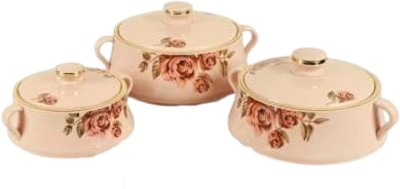 Barkati Pack of 3 Thermoware Casserole Set(2500 ml, 3500 ml, 5000 ml)