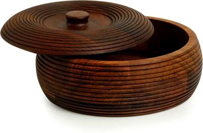 MANSHAMART Wooden Chapati Box for Kitchen and Dining Table/Wooden Casserole Serve Casserole(1500 ml)