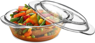 Cutting EDGE Ruby Bake and Serve Casserole Bakeware Safe and Oven/Microwave Safe Cook and Serve Casserole Set(700 ml)