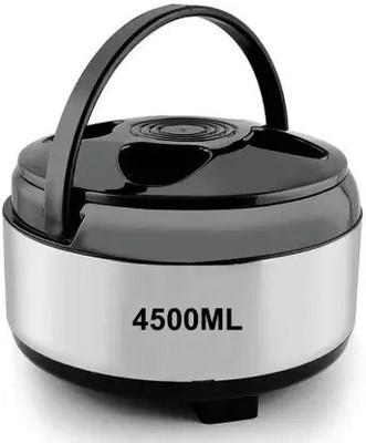 GORSON Steel Thermoware Casserole for Roti/Chapati DoubleWall Insulated hot Meal Thermoware Casserole(4500 ml)