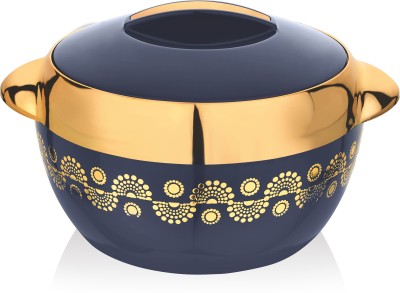 COSMO Paradise Gold | Insulated Inner Steel | BPA Free | Food Grade Blue-Serving Serve Casserole(1250 ml)
