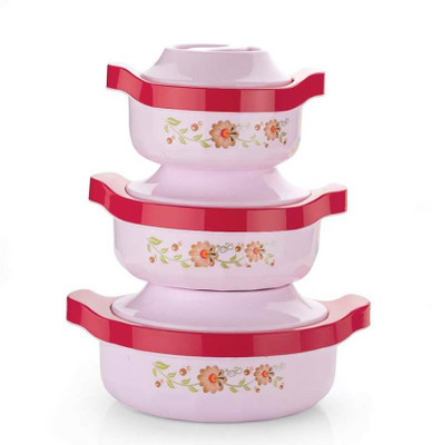 SIDDIVINAYAK CREATION Pack of 3 Cook and Serve Casserole Set(500 ml, 1000 ml, 15000 ml)
