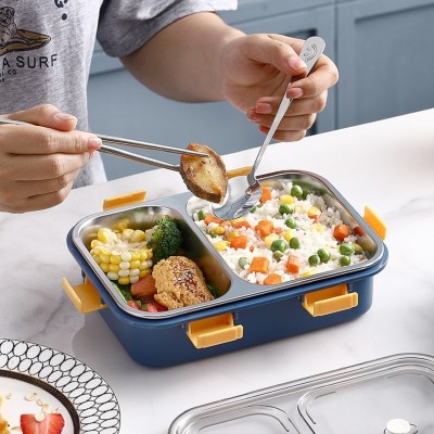 RBGIIT Lunch Box 2 Compartment Leakproof BPA Free Stainless Steel for School Office K01 1 Containers Lunch Box(350 ml, Thermoware)