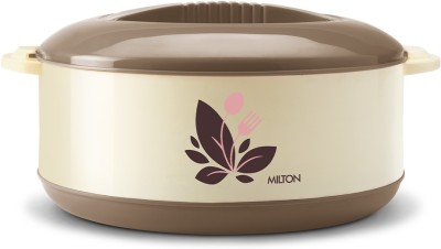 MILTON Orchid 3000 Inner Steel Casserole, 2.85 Litres, Light Brown Thermoware Casserole(2850 ml)