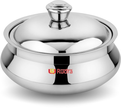 Rudra SS Safari Double Walled Stainless Steel Casserole (4 LItres) Serve Casserole(4000 ml)