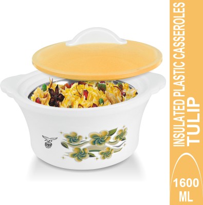 EAGLE Tulip Premium-grade Plastic and Stainless Steel PU Insulated Serve Casserole(1600 ml)