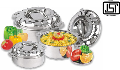 MAHAVIR Pack of 3 Serve Casserole Set(2 L)