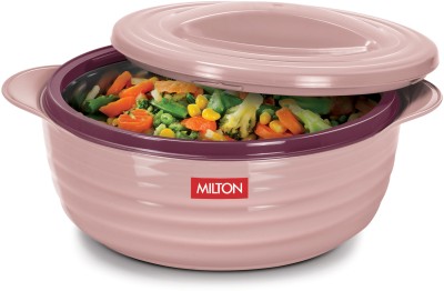 MILTON Aspire 1500 Inner Stainless Steel Casserole, 1180 ml, Cherry Pink Serve Casserole(1180 ml)