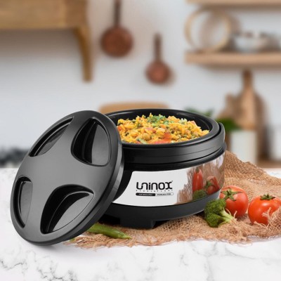 UNINOX Double Wall Insulated Hot Pot Set: Roti/Chapati/Curry Casserole - 2000ML Thermoware Casserole(2000 ml)