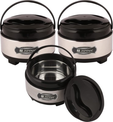 JAINFAM Pack of 3 Thermoware Casserole Set(1000 ml, 1000 ml, 1000 ml)