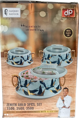 Sanjeev Kapoor Pack of 3 Serve Casserole Set(1500 ml, 2500 ml, 3500 ml)