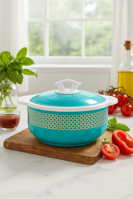 Anixa Creation GALAXY PEACOCK 1PCS INSULATED CASEROLE 2000 ML Cook and Serve Casserole(2000 ml)