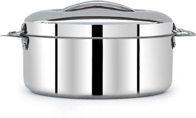 MANAU Hot Pot Double Wall Insulated Stainless Steel Casserole with Steel Lid (2500 ML,Weight-950 grams) Serve Casserole(2500 ml)