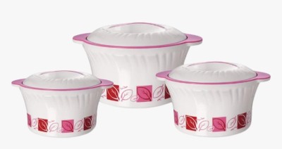 Big Plastics ivanka Pack of 3 Serve Casserole Set(1000 ml, 1600 ml, 2200 ml)