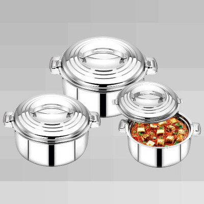MITHALI Pack Of 3-64 Cookware Set(Steel, 3 - Piece)