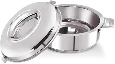 Bola Stainless Steel Casserole, ml Double Walled Cook and Serve Casserole Thermoware Casserole(2500 ml)
