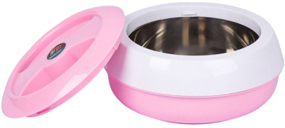 AE Maharani Stainless Steel Trendy Casserole Hot Case With Lid, 2200 ml Serve Casserole(2200 ml)
