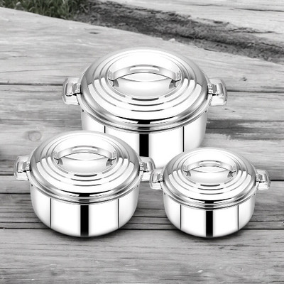 MITHALI Pack Of 3-49 Cookware Set(Steel, 3 - Piece)