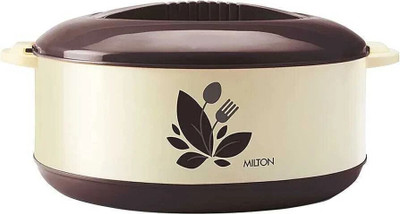 MILTON Orchid 1500 Inner Stainless Steel Serving Casserole with Lid Cook and Serve Casserole(1260 ml)