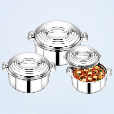 MITHALI Pack Of 3-67 Cookware Set(Steel, 3 - Piece)