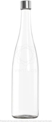Lamiya Glass Water Bottle 1 Liter Plain Narrow Mouth 1000 ml Bottle(Pack of 4, White, Glass)