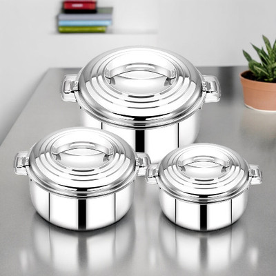 MITHALI Pack Of 3-57 Cookware Set(Steel, 3 - Piece)