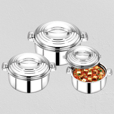 MITHALI Pack Of 3-62 Cookware Set(Steel, 3 - Piece)