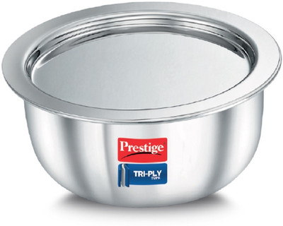 Prestige Tri-ply Tope 20 cm, 3.1 L Cook and Serve Casserole(3100 ml)