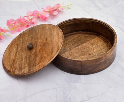 Naturahive Naturahive Mix Wood Handmade Serving Casserole for Kitchen Decoration for Roties Cook and Serve Casserole(11 ml)