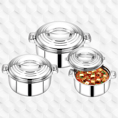 MITHALI Pack Of 3-8 Cookware Set(Steel, 3 - Piece)