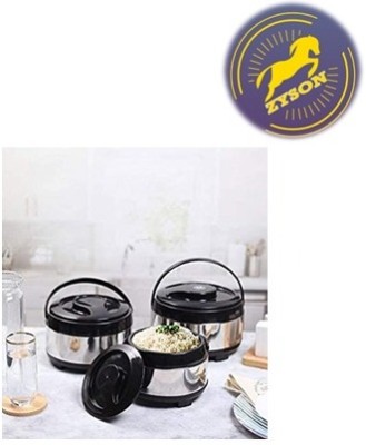 zyson Pack of 3 Thermoware Casserole Set(1000 ml, 2500 ml, 3000 ml)