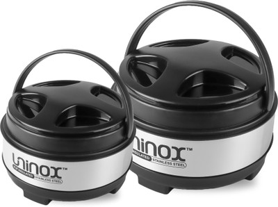 UNINOX 2-in-1 Hot Pot Magic: Chapati and Curry Companion Set Pack of 2 Serve Casserole Set(1500 ml, 2500 ml)