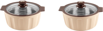 JAYPEE GLAMEROL Casserole Serving Gifting Dining Table Party Occasional Use Pack of 2 Serve Casserole(800 ml, 800 ml)