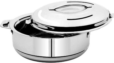 VISHNU Stainless Steel Hot-Case With Lid| 3.5L Cook and Serve Casserole(3500 ml)