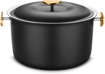 FnS Latina Stainless Steel Double Wall Insulated Designer Casserole with Lid Serve Casserole(2200 ml)