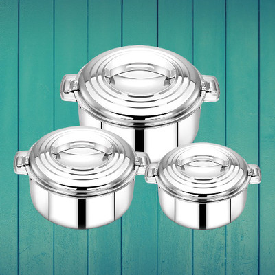 MITHALI Pack Of 3-88 Cookware Set(Steel, 3 - Piece)