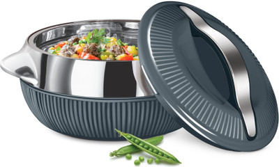 MILTON Fiesta 1500 Insulated Inner Stainless Steel Casserole, 1370 ml, Grey Silver Thermoware Casserole(1370 ml)