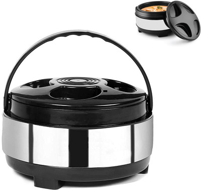 SAFESEED Steel Casserole Double Wall Insulated Hot Pot For Hot Meal| Chapati| Curry| Roti Thermoware Casserole (2500 Ml) For Rs. 398 @ 69% off