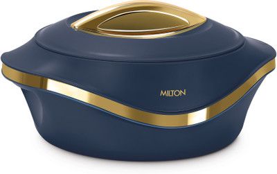 MILTON Pearl 1500 Inner Stainless Steel Casserole, 1.27 Litres, Blue Serve Casserole(1270 ml)