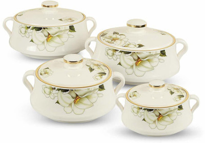 NAYASA Pack of 4 Serve Casserole Set(2000 ml, 1500 ml, 1000 ml, 500 ml)