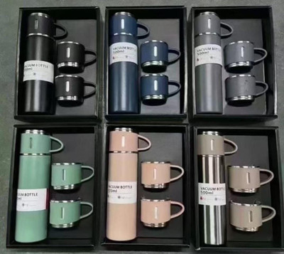 SIDHA vacuum flask set-A8 500 ml Flask(Pack of 1, Multicolor, Steel)