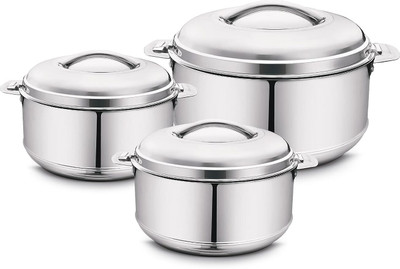 MITHALI Pack of 3 Thermoware Casserole Set(3500 ml, 2500 ml, 1500 ml)
